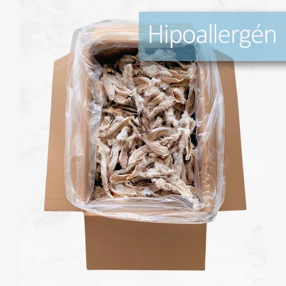 Szárított szőrös nyúlfül xxl box- 4 kg-os kiszerelés